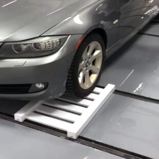 Car Dolly and track system. Sturdy lightweight design. Easy handling of cars.