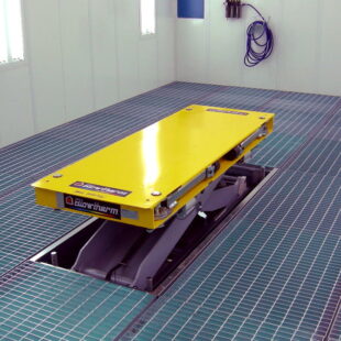 Blowtherm Car Lift. For lifting cars underboy. 4 retractable arms. Installation on floor or embedded