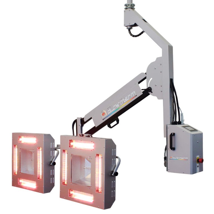 IR and UV combined drying lamp. For different paint technologies.