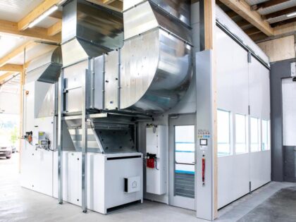 Cabina verniciatura furgoni