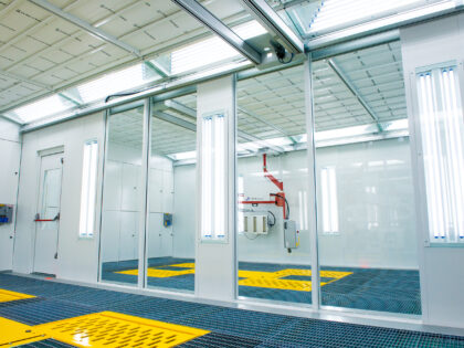 Blowtherm High Tech Preparation-Bays with natural LED Lighting and IR_UV Paint Cure Systems