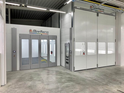 best performing body repair shop with high quality spray booth in different sizes