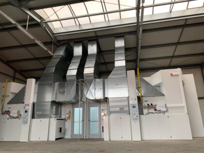 Paint shop tunnel - thermal ventilating units. Blowtherm.