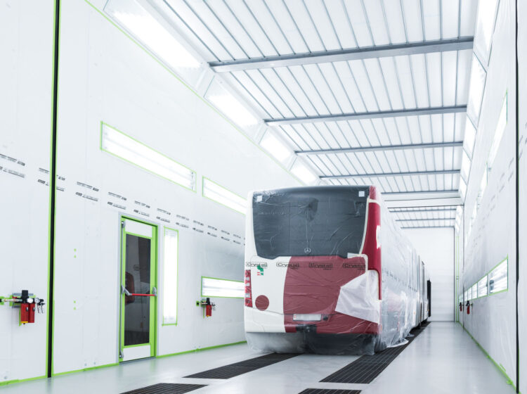 Cabina per vernciatura autobus Cabina di grandi dimensioni Space