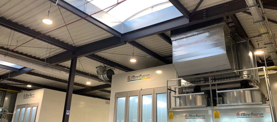 Industrial paint shop for carbon fibre - Blowtherm