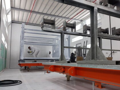 cabina verniciatura carpenteria metallica