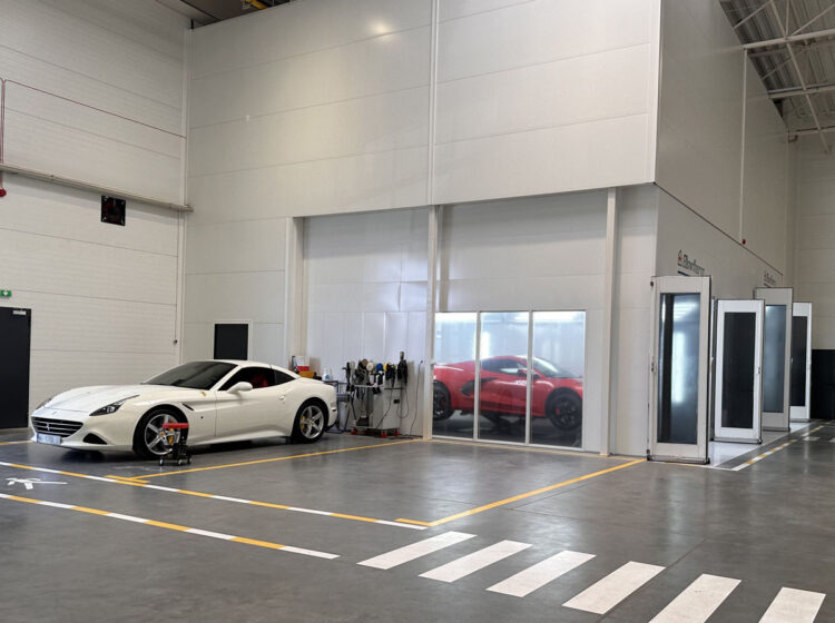 cabina verniciatura vetrata